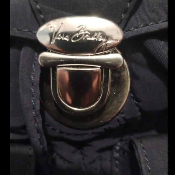 Vera Bradley Navy Blue Quilted Backpack.Iconic Vera Bradley main image 5